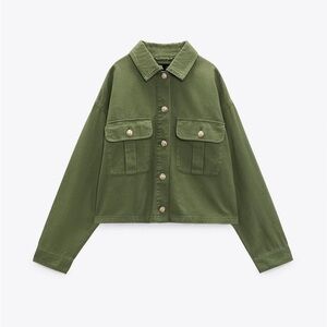 Zara gold button over shirt